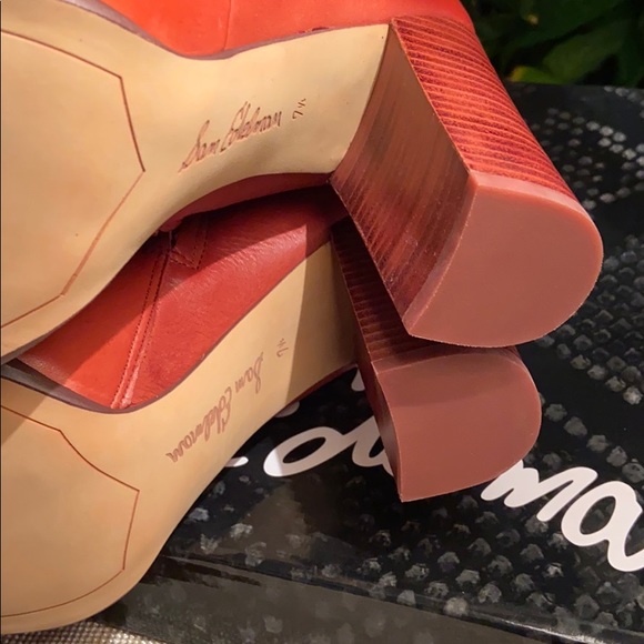✨HP✨Sam Edelman 'Reyes' Leather Boot in Rust (NIB) - Picture 5 of 5